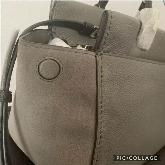 SALE💥💥NWT COACH FULTON SHOULDER BAG COLOR-BLOCK MIXED LEATHER SATCHEL - Picture 4 of 9